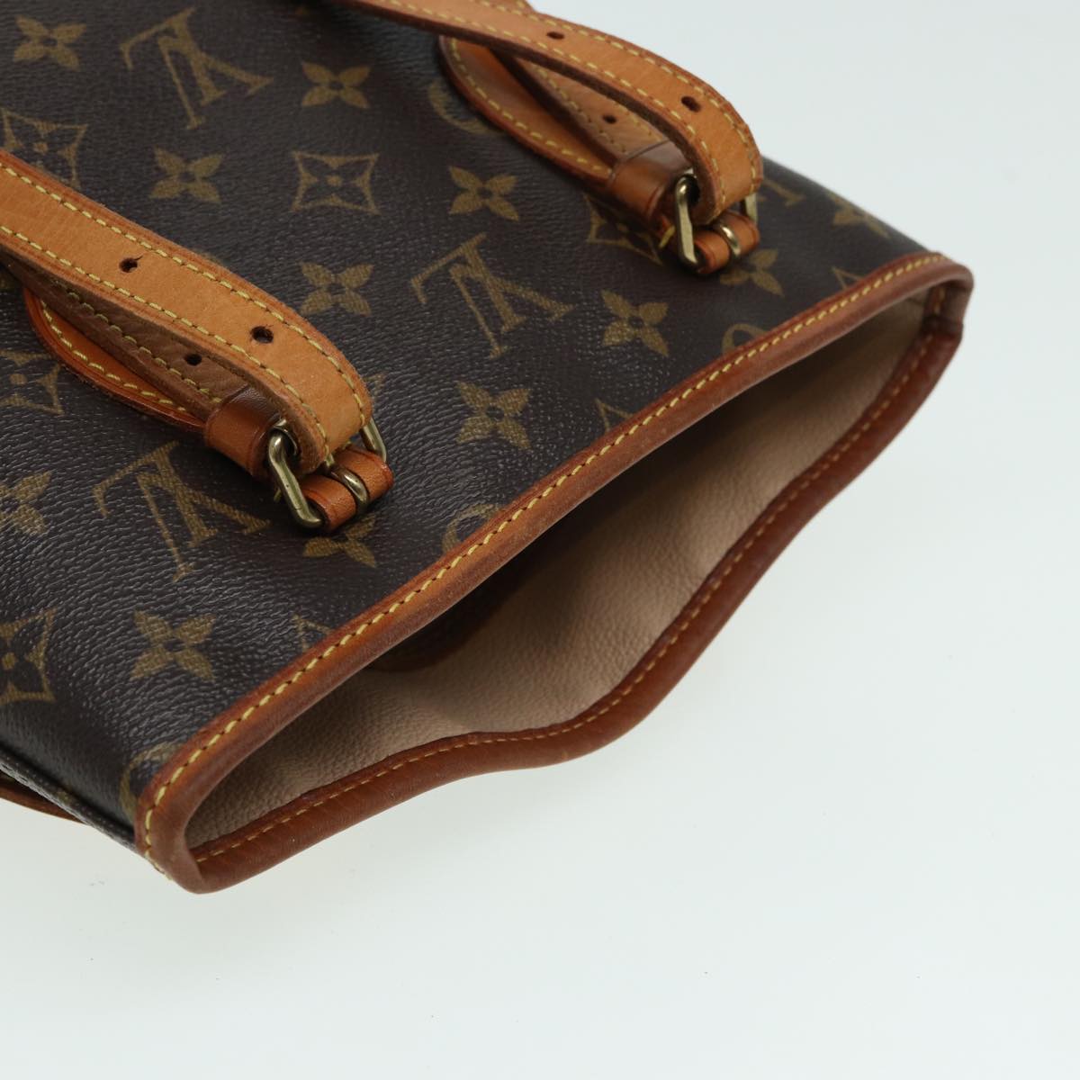LOUIS VUITTON Monogram Bucket PM Shoulder Bag M42238 LV 82657