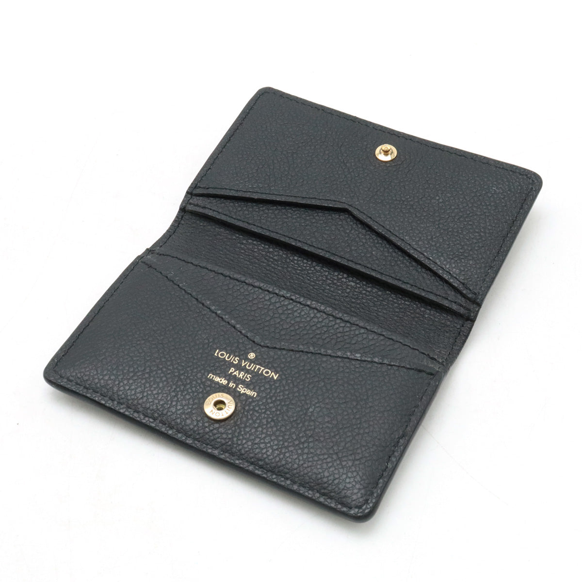 Louis Vuitton Monogram Amplant Card Case Black M67262