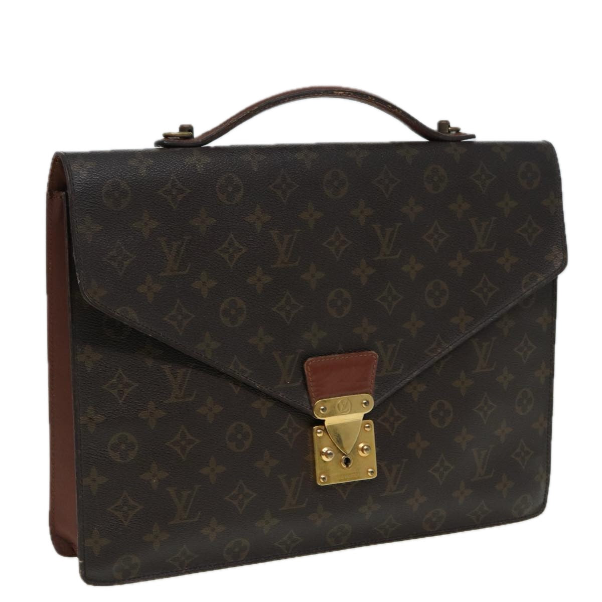 LOUIS VUITTON Monogram Porte Documents Bandouliere Bag M53338 LV 82682