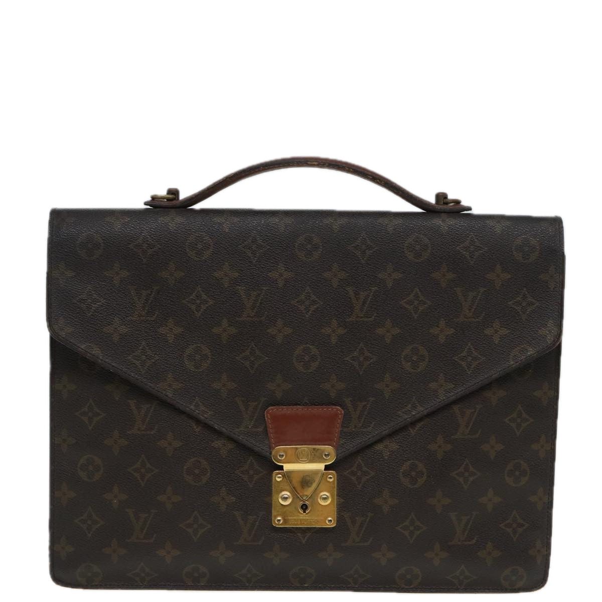 LOUIS VUITTON Monogram Porte Documents Bandouliere Bag M53338 LV 82682