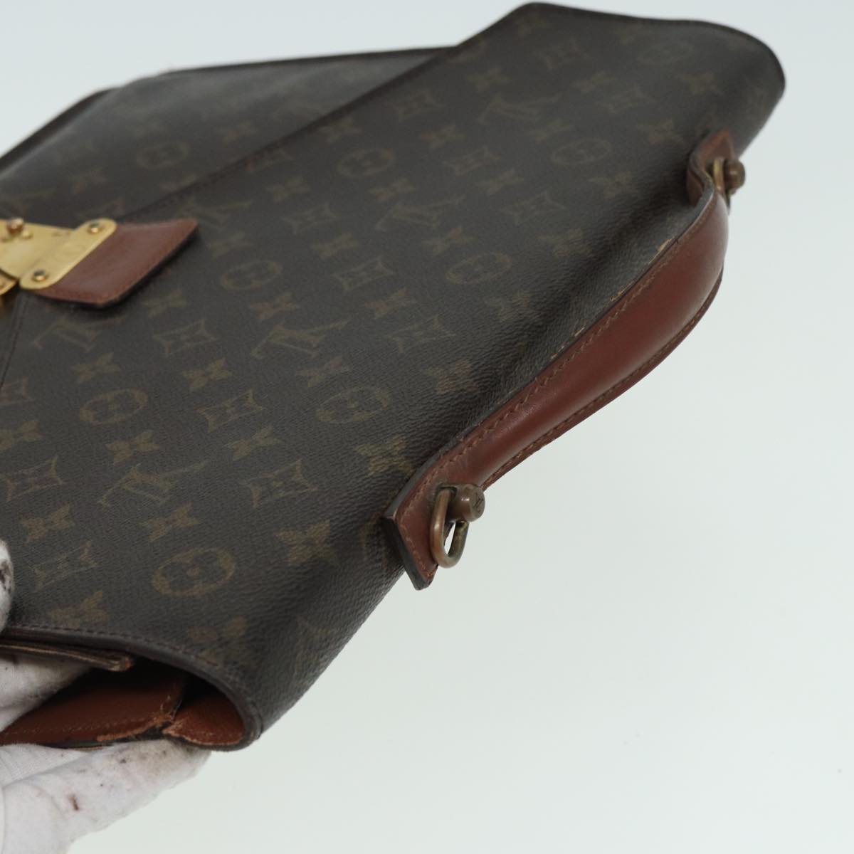 LOUIS VUITTON Monogram Porte Documents Bandouliere Bag M53338 LV 82682