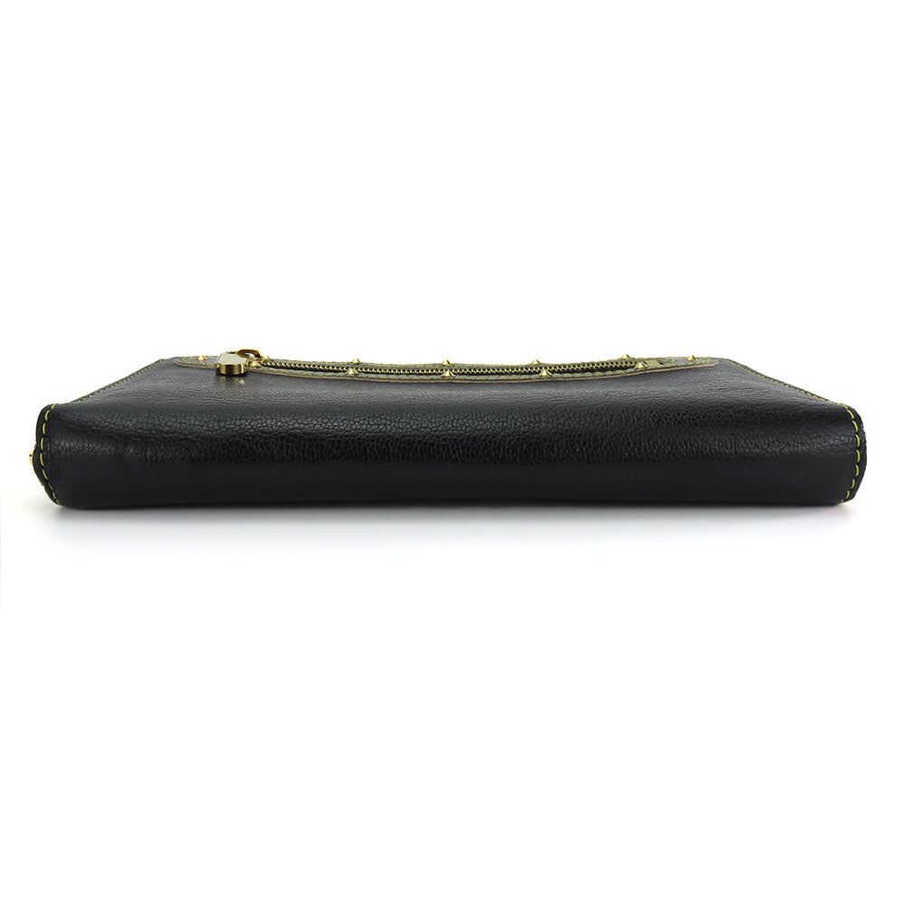 Louis Vuitton Zippy Wallet Leather Black M93029