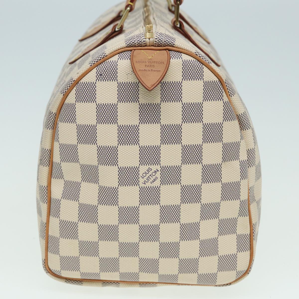 LOUIS VUITTON Damier Azur Speedy 30 Hand Bag N41533 LV 82725