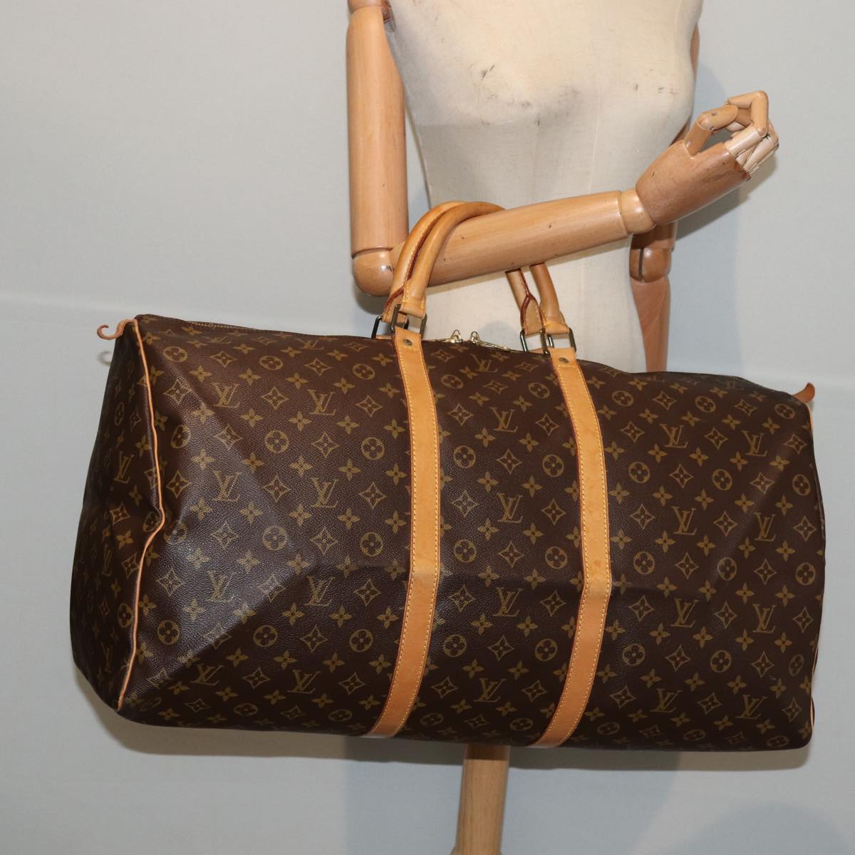 LOUIS VUITTON Monogram Keepall 60 Boston Bag M41422 LV 82726
