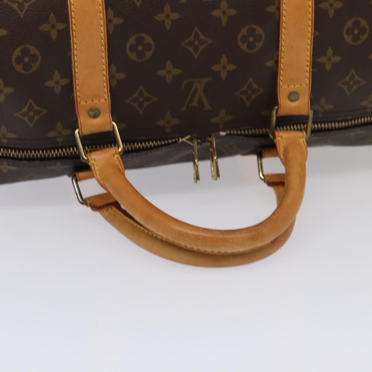 LOUIS VUITTON Monogram Keepall 60 Boston Bag M41422 LV 82726