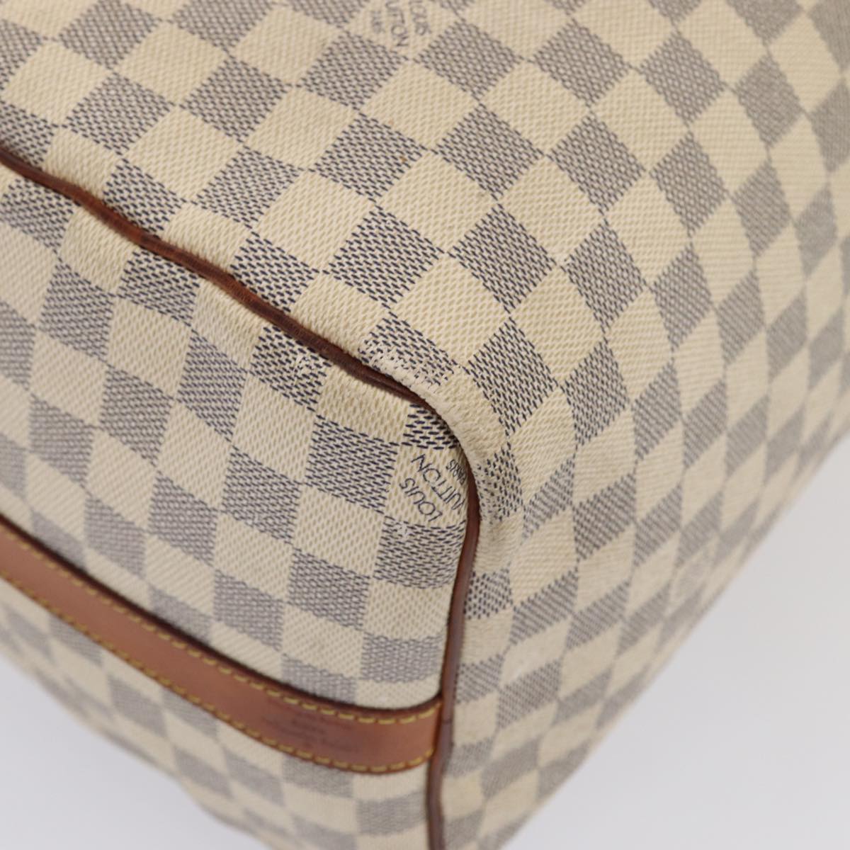 LOUIS VUITTON Damier Azur Keepall Bandouliere 45 Boston Bag N48223 LV 82740