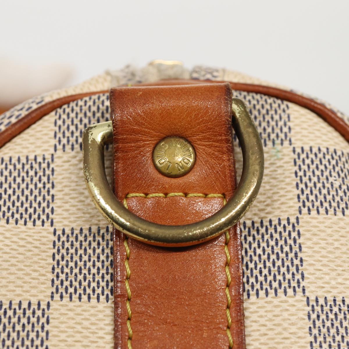 LOUIS VUITTON Damier Azur Keepall Bandouliere 45 Boston Bag N48223 LV 82740