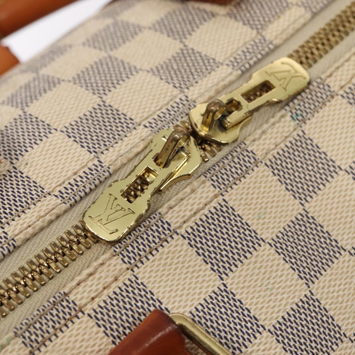 LOUIS VUITTON Damier Azur Keepall Bandouliere 45 Boston Bag N48223 LV 82740