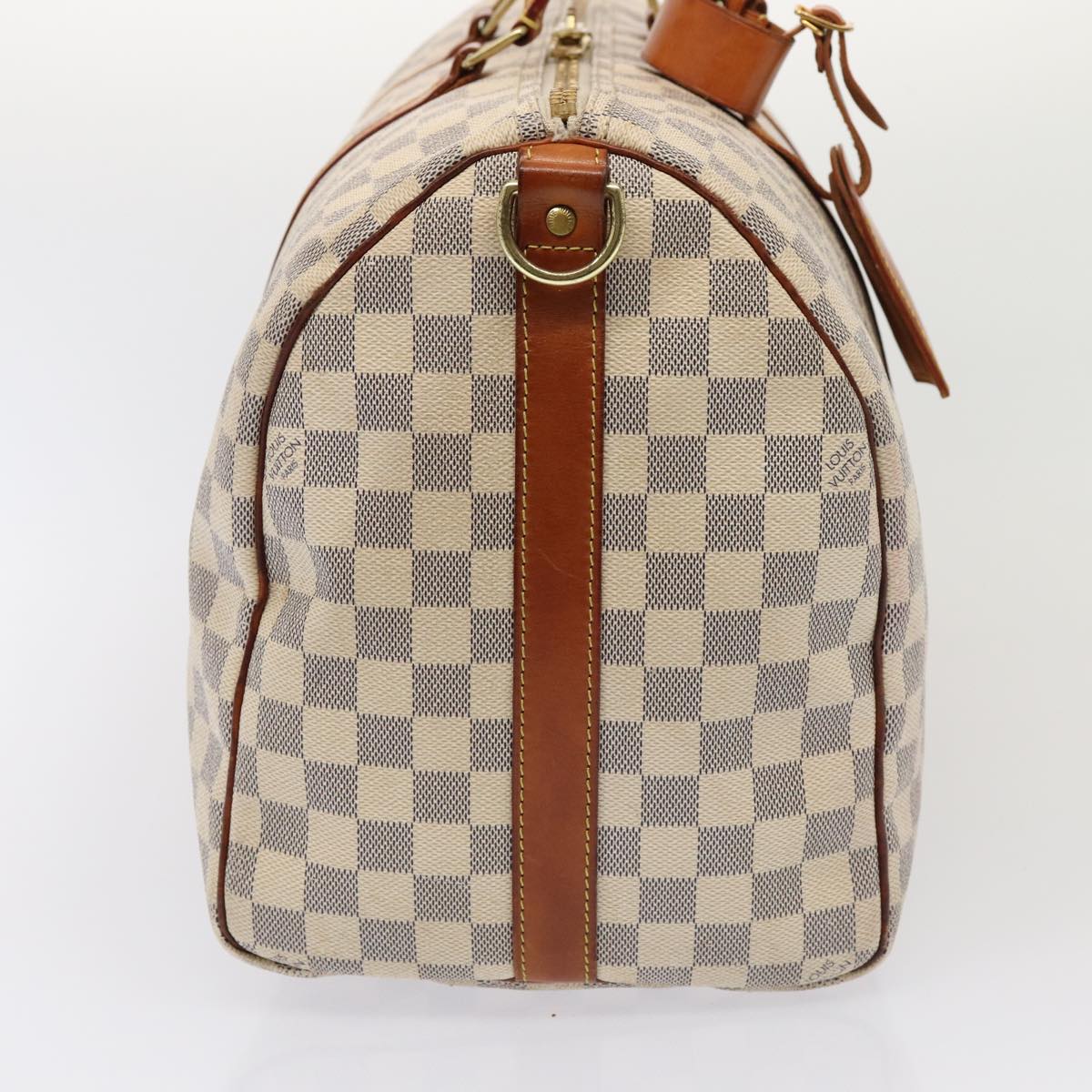 LOUIS VUITTON Damier Azur Keepall Bandouliere 45 Boston Bag N48223 LV 82740