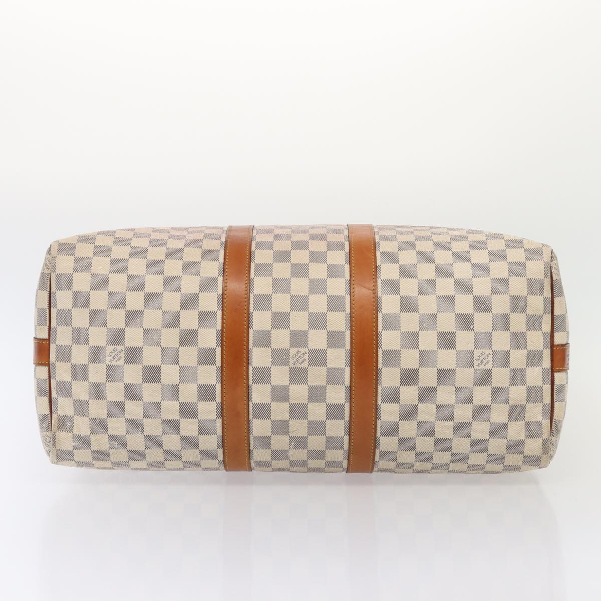 LOUIS VUITTON Damier Azur Keepall Bandouliere 45 Boston Bag N48223 LV 82740