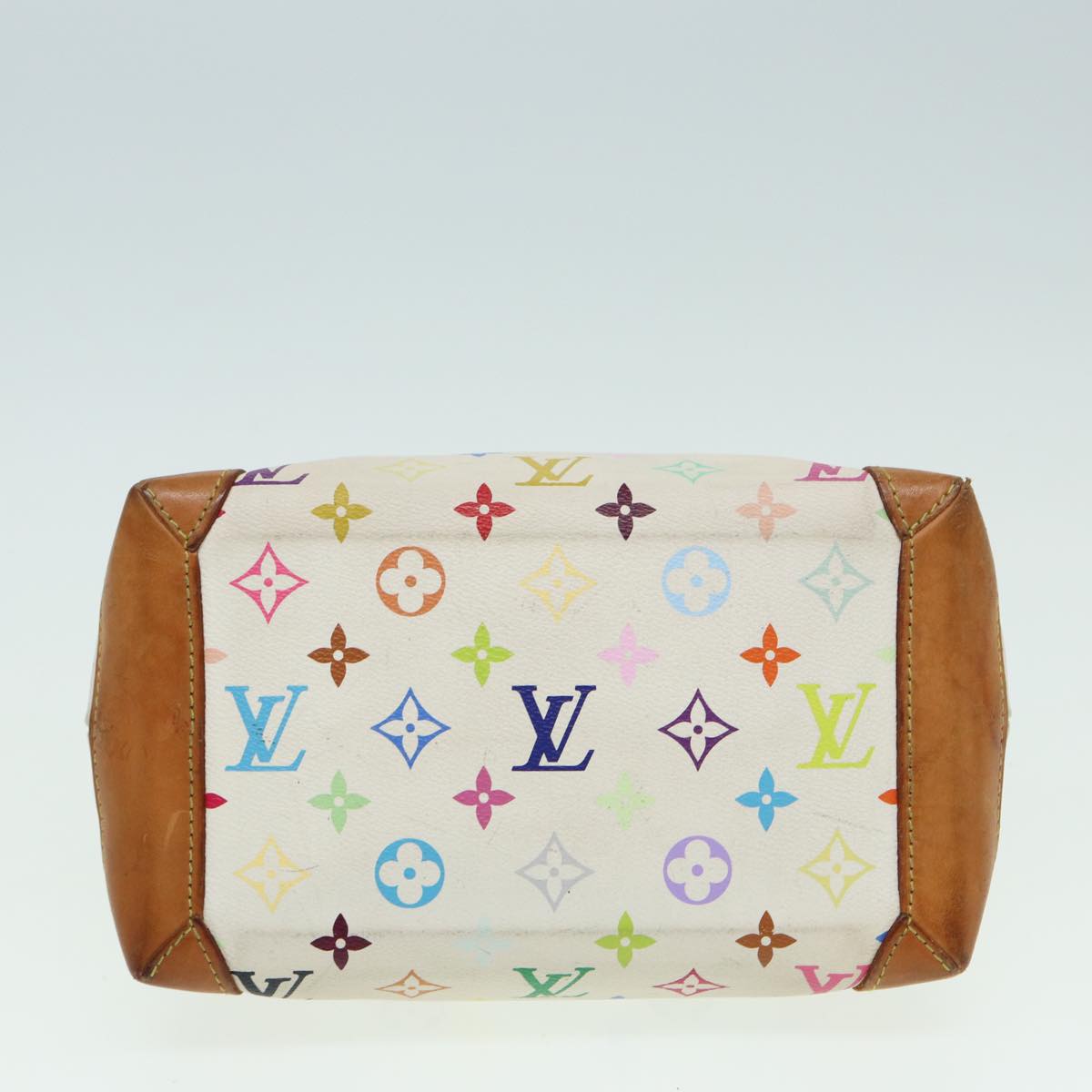 LOUIS VUITTON Monogram Multicolor Audra Hand Bag White M40047 LV 82741