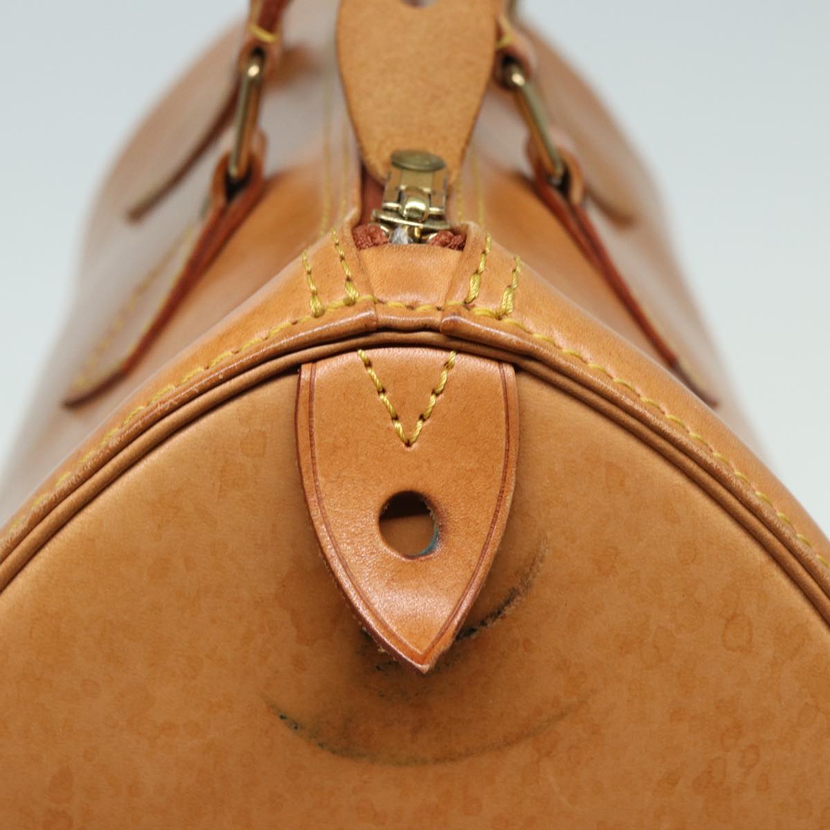 LOUIS VUITTON Nomad leather Speedy 30 Hand Bag Beige M85392 LV 82758
