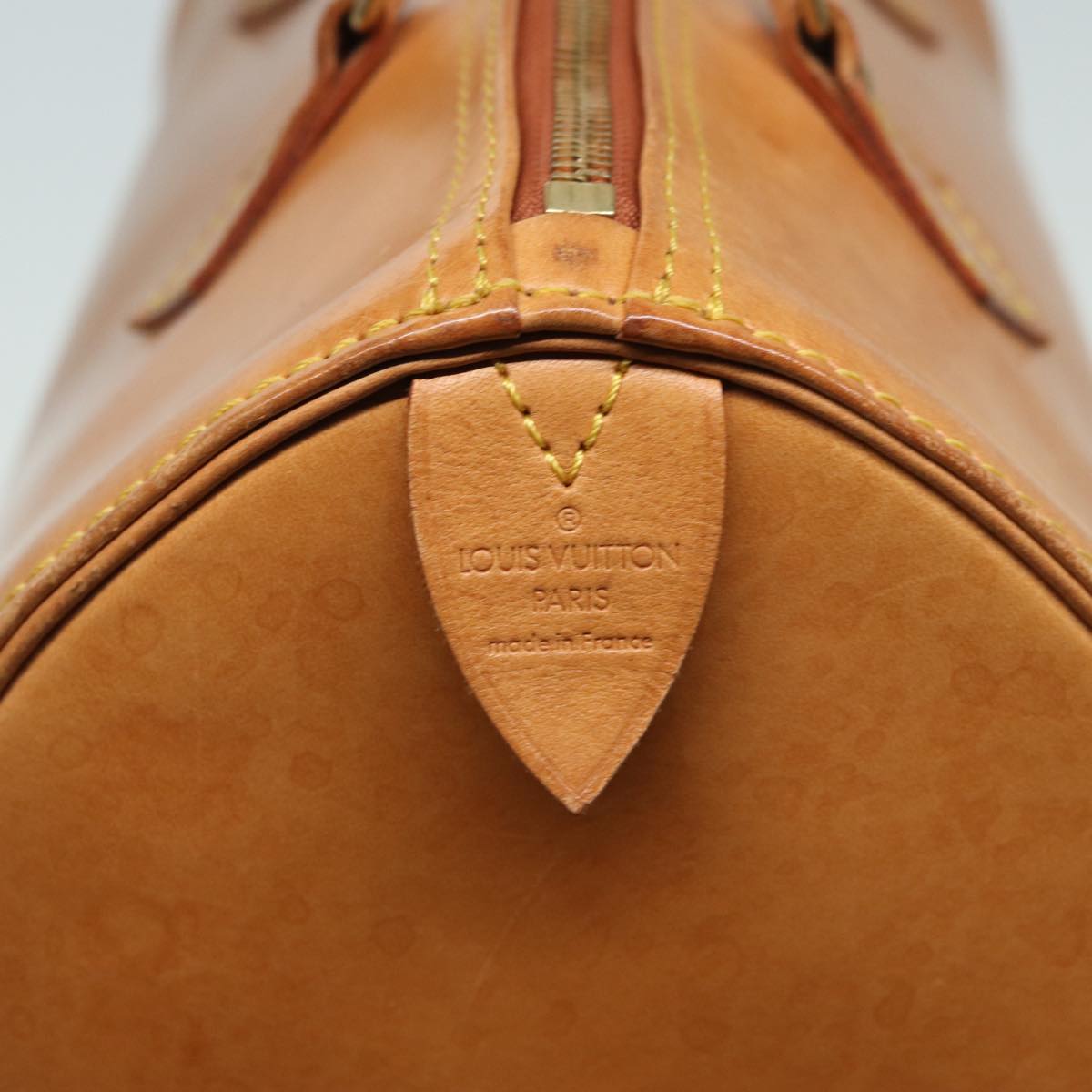 LOUIS VUITTON Nomad leather Speedy 30 Hand Bag Beige M85392 LV 82758
