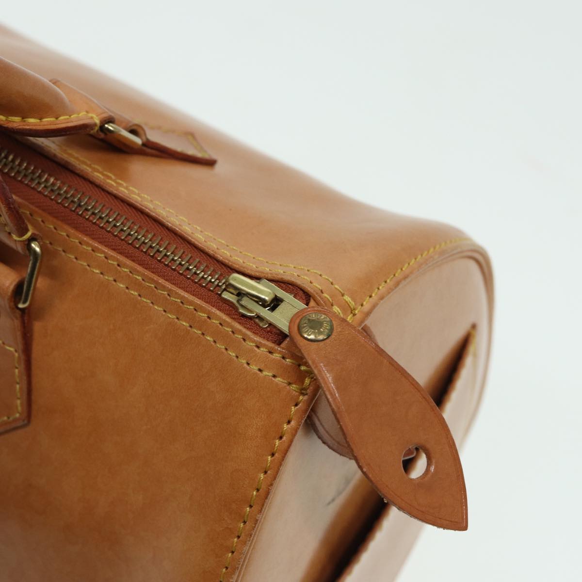 LOUIS VUITTON Nomad leather Speedy 30 Hand Bag Beige M85392 LV 82758