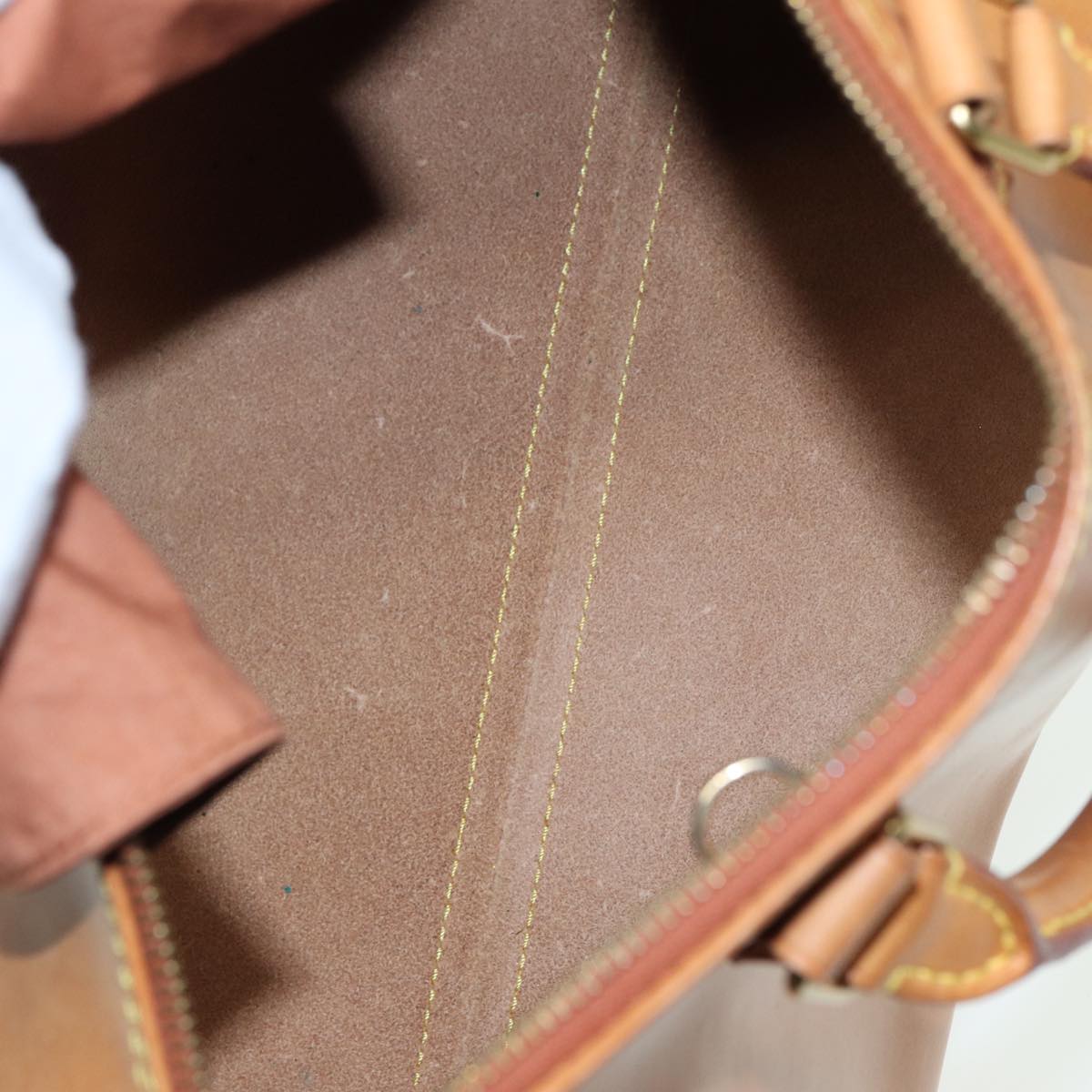 LOUIS VUITTON Nomad leather Speedy 30 Hand Bag Beige M85392 LV 82758