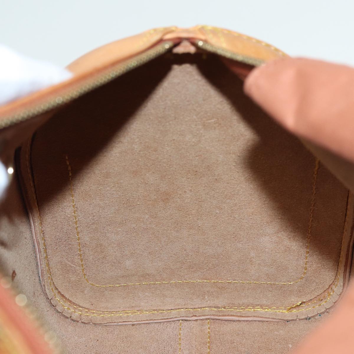 LOUIS VUITTON Nomad leather Speedy 30 Hand Bag Beige M85392 LV 82758