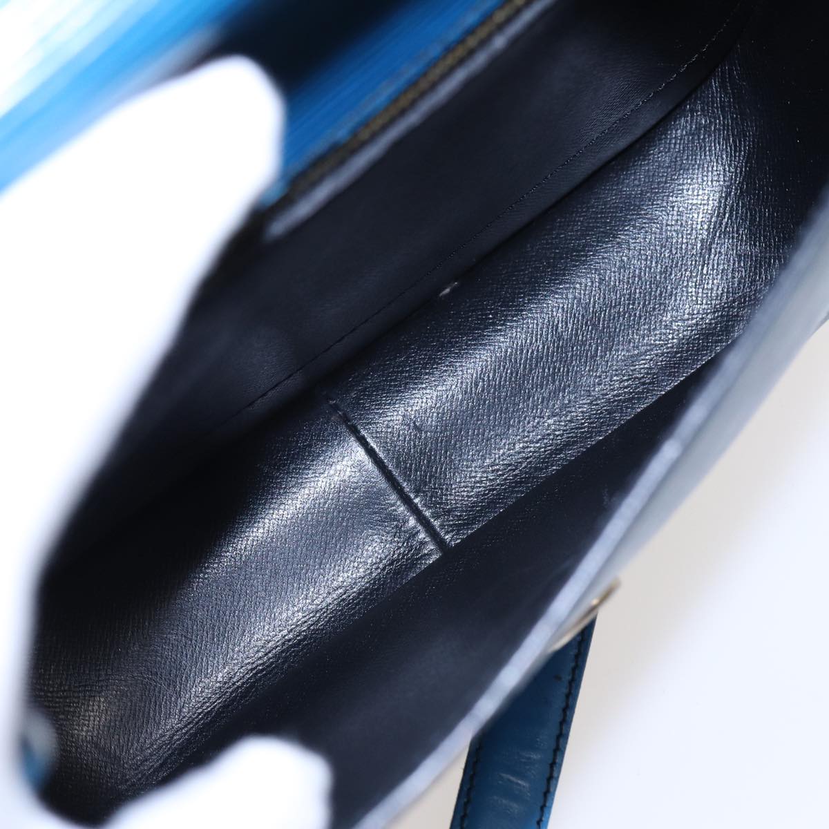 LOUIS VUITTON Epi Saint Cloud GM Shoulder Bag Toledo Blue M52195 LV 82761