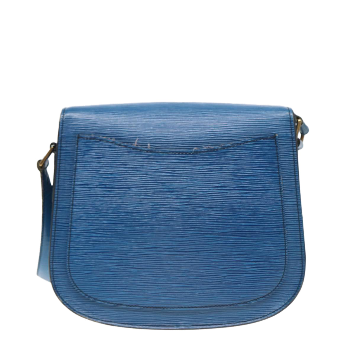 LOUIS VUITTON Epi Saint Cloud GM Shoulder Bag Toledo Blue M52195 LV 82761