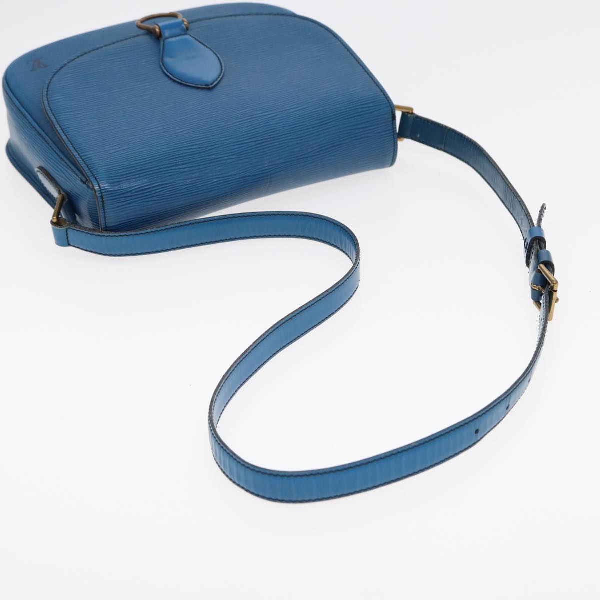 LOUIS VUITTON Epi Saint Cloud GM Shoulder Bag Toledo Blue M52195 LV 82761