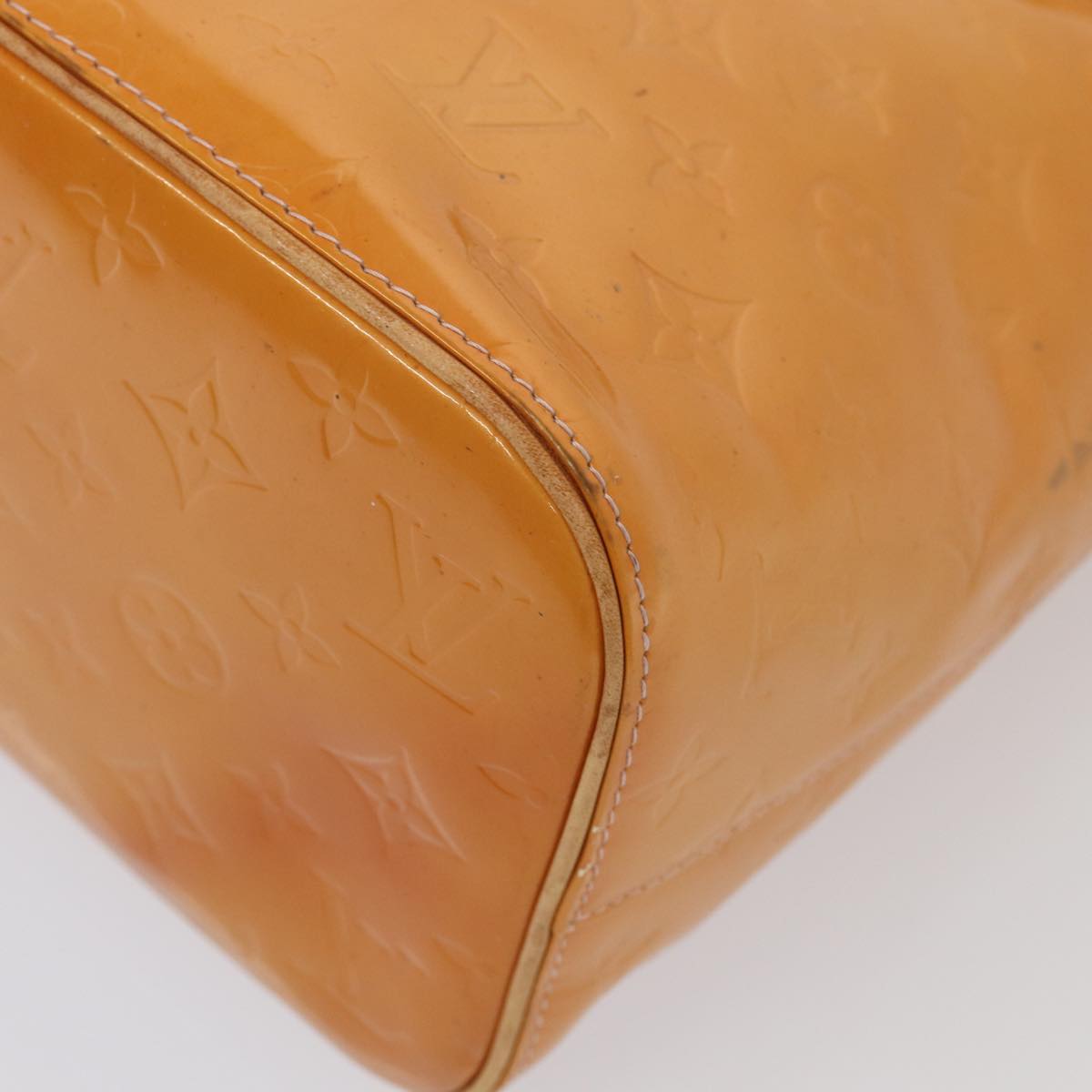 LOUIS VUITTON Monogram Vernis Houston Bag Marshmallow Pink M91302 LV 82765