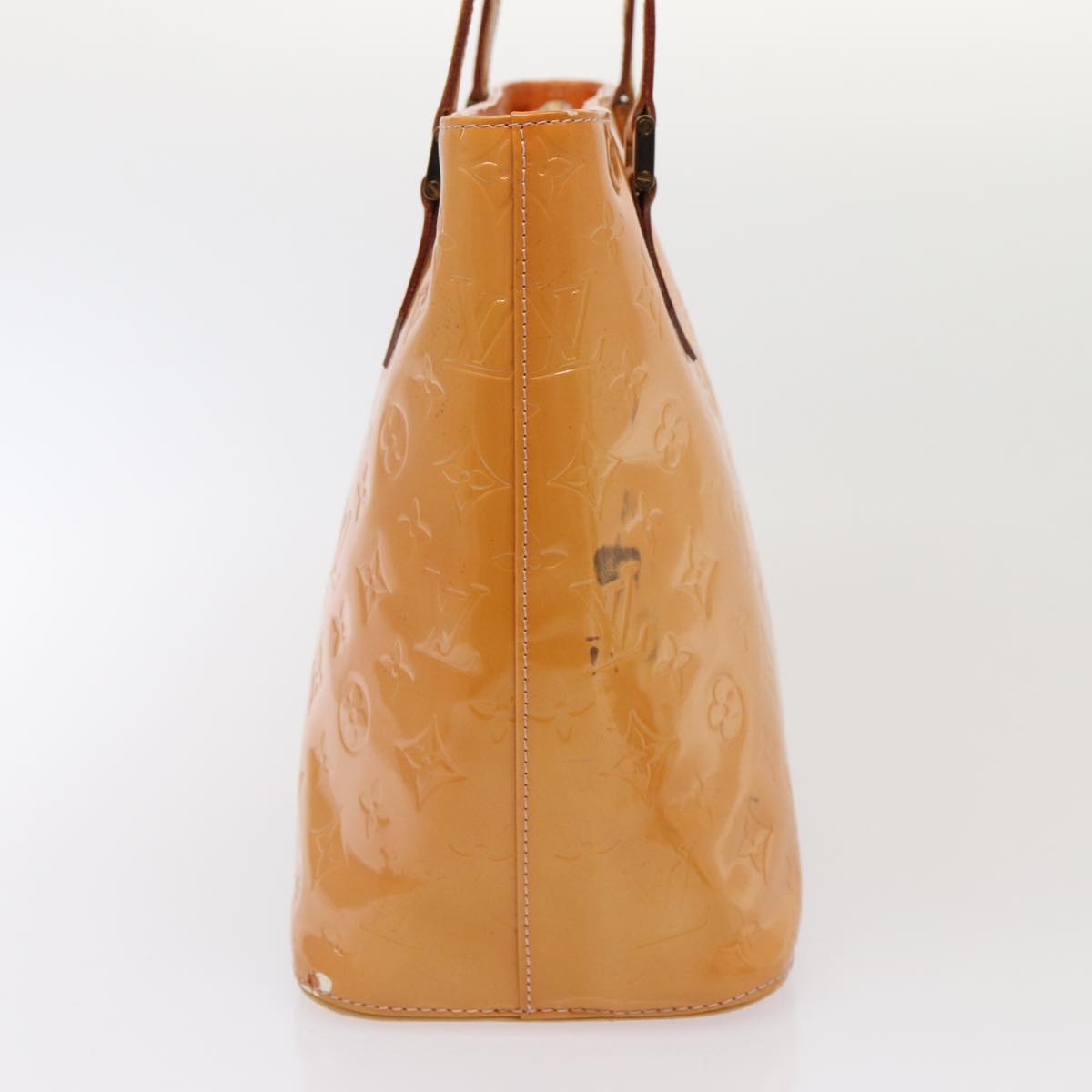 LOUIS VUITTON Monogram Vernis Houston Bag Marshmallow Pink M91302 LV 82765