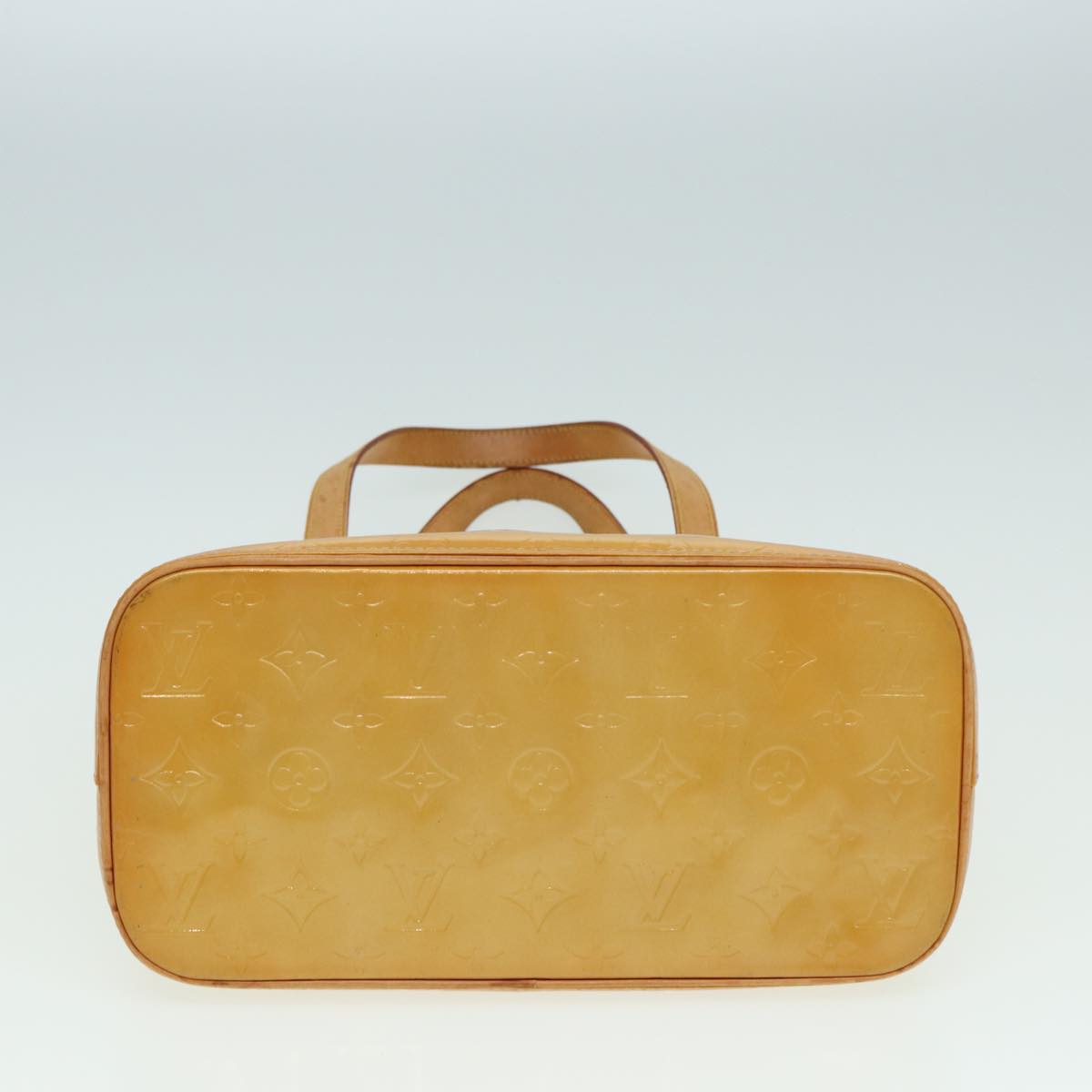 LOUIS VUITTON Monogram Vernis Houston Hand Bag Beige M91004 LV 82767