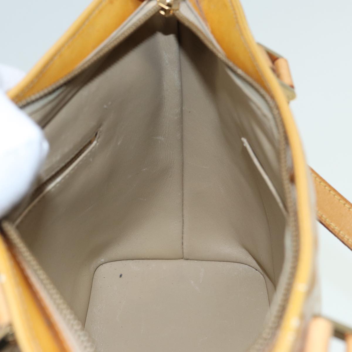 LOUIS VUITTON Monogram Vernis Houston Hand Bag Noisette M91340 LV 82768