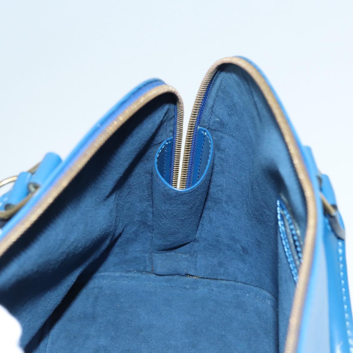 LOUIS VUITTON Epi Alma Hand Bag Toledo Blue M52145 LV 82778