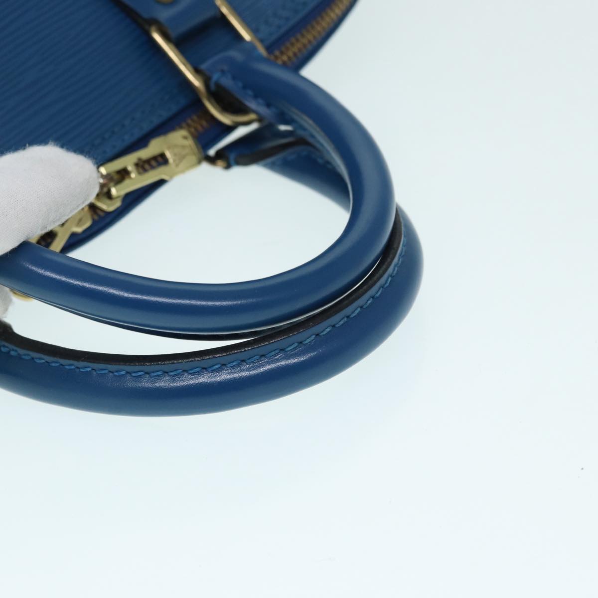 LOUIS VUITTON Epi Alma Hand Bag Toledo Blue M52145 LV 82778