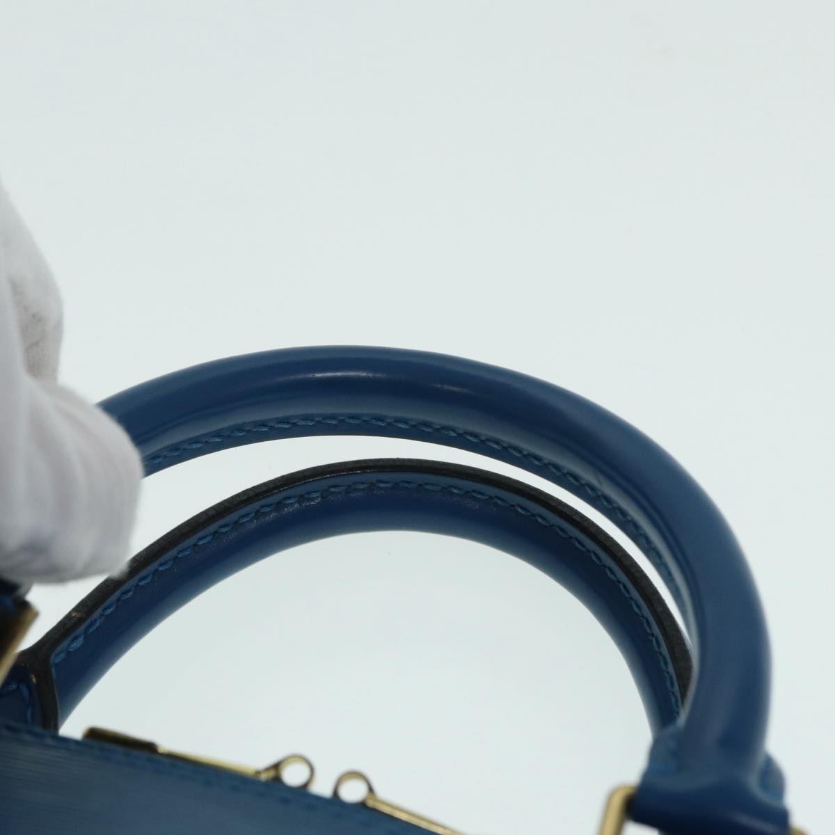 LOUIS VUITTON Epi Alma Hand Bag Toledo Blue M52145 LV 82778