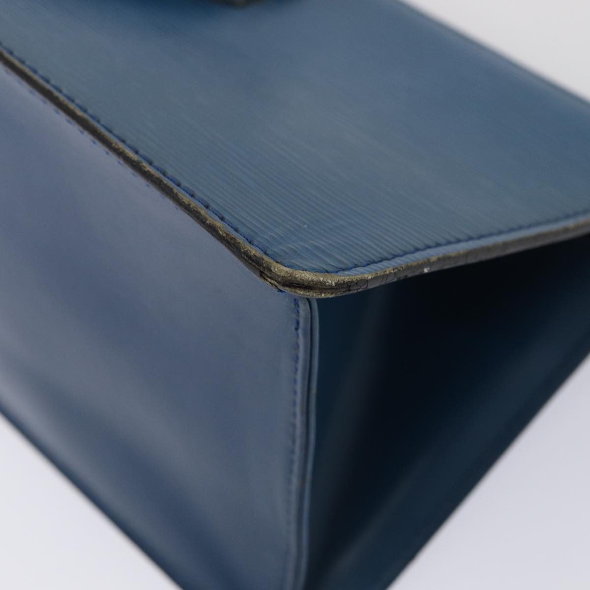 LOUIS VUITTON Epi Sac Triangle Hand Bag Blue M52095 LV 82780