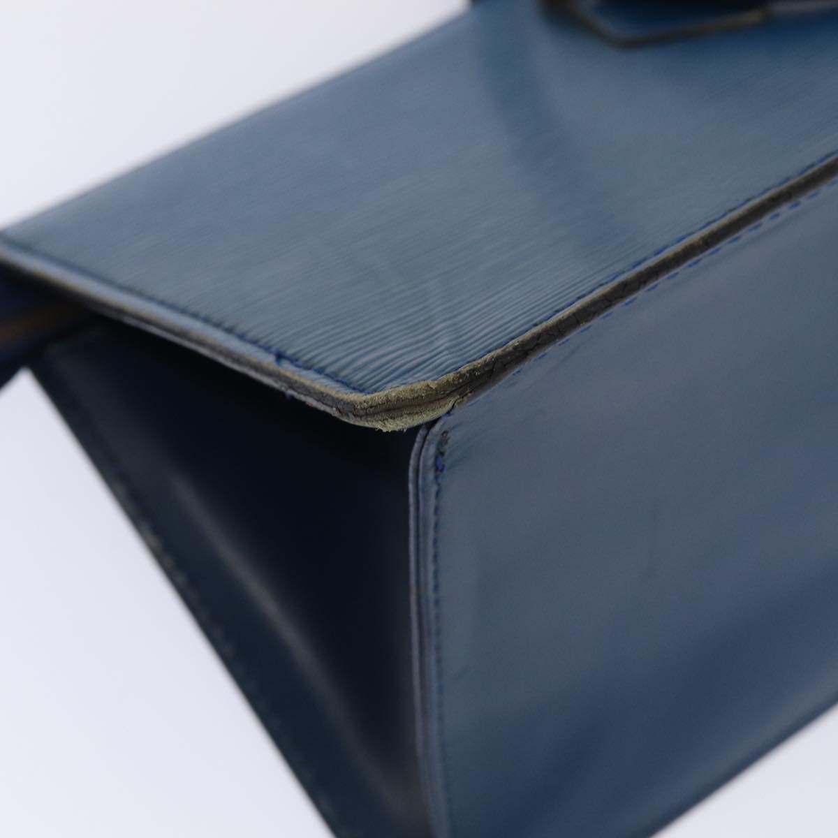 LOUIS VUITTON Epi Sac Triangle Hand Bag Blue M52095 LV 82780