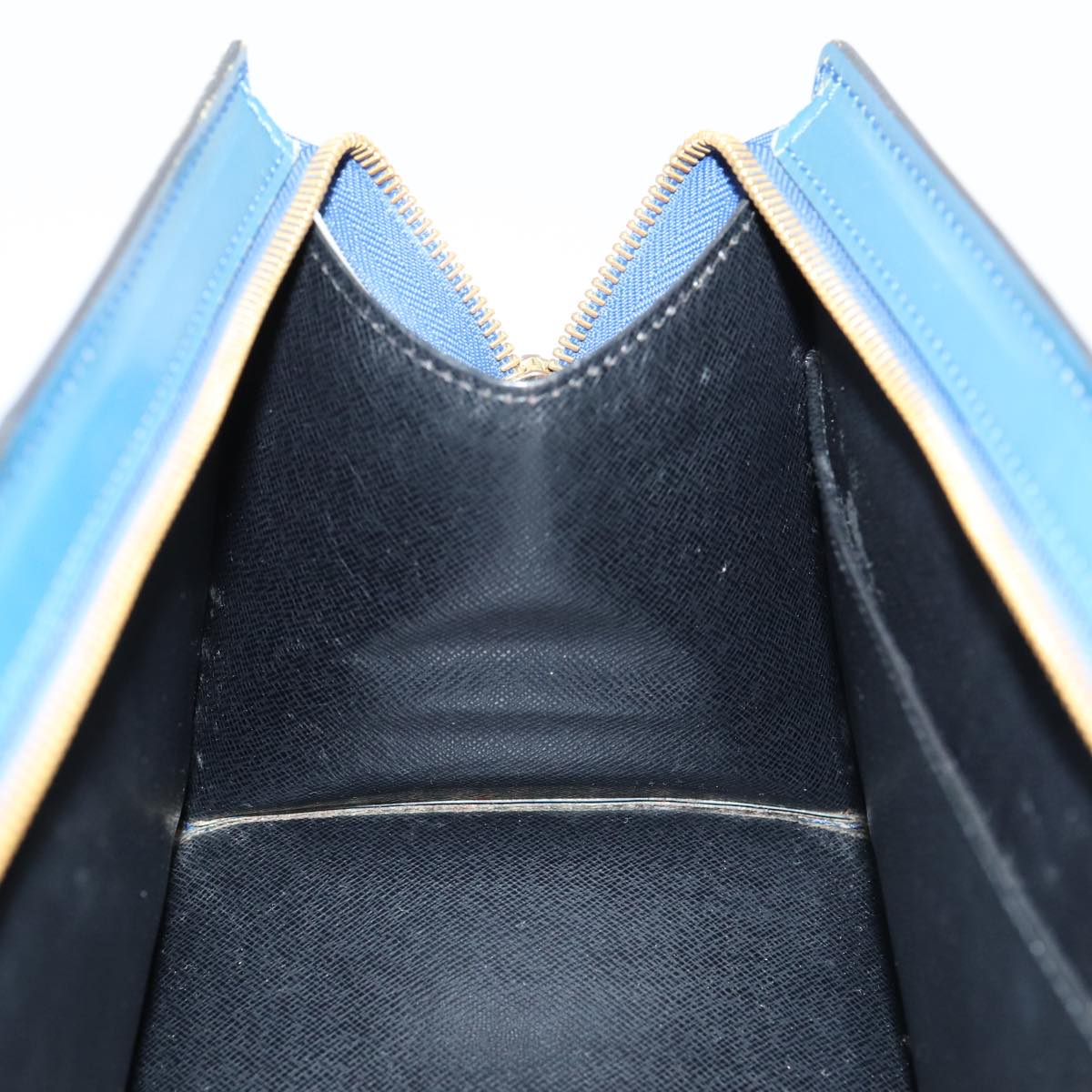 LOUIS VUITTON Epi Sac Triangle Hand Bag Blue M52095 LV 82780
