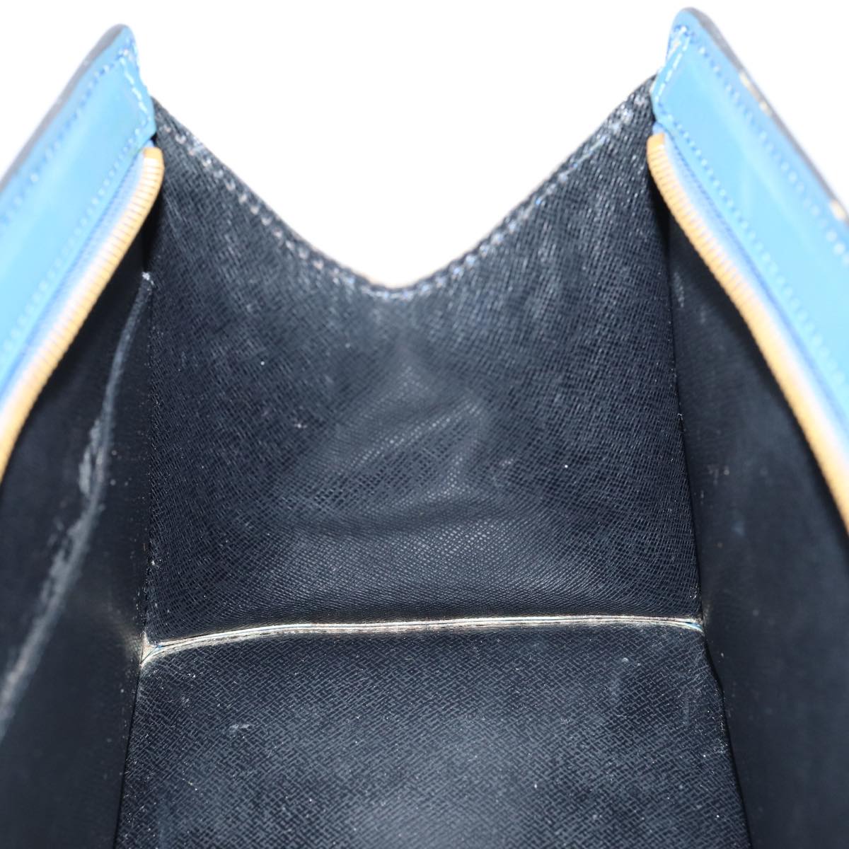 LOUIS VUITTON Epi Sac Triangle Hand Bag Blue M52095 LV 82780