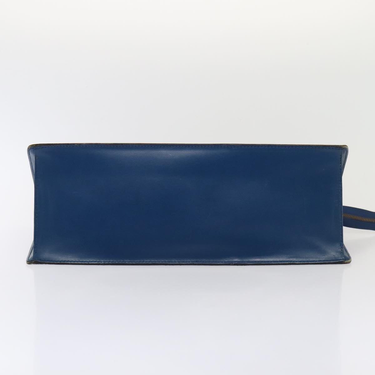 LOUIS VUITTON Epi Sac Triangle Hand Bag Blue M52095 LV 82780