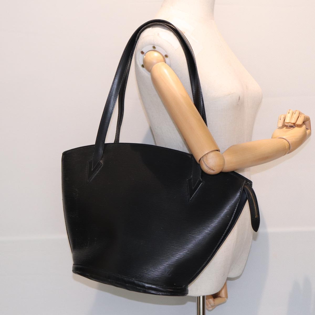 LOUIS VUITTON Epi Saint Jacques Shopping Shoulder Bag Black M52272 82783