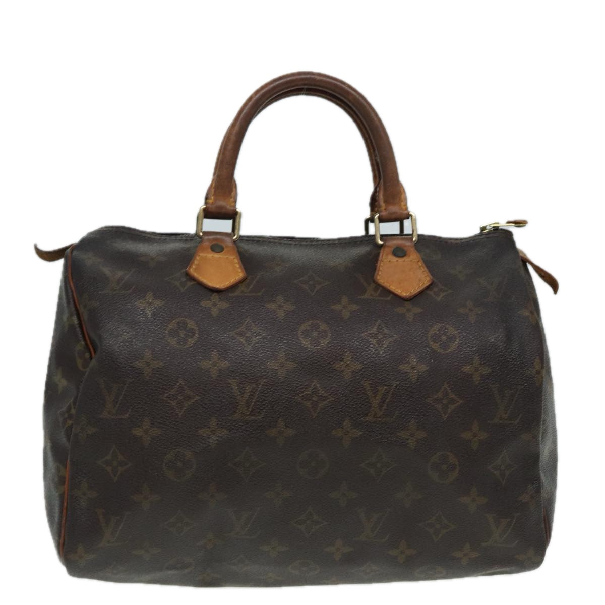 LOUIS VUITTON Monogram Speedy 30 Hand Bag M41526 LV 82787