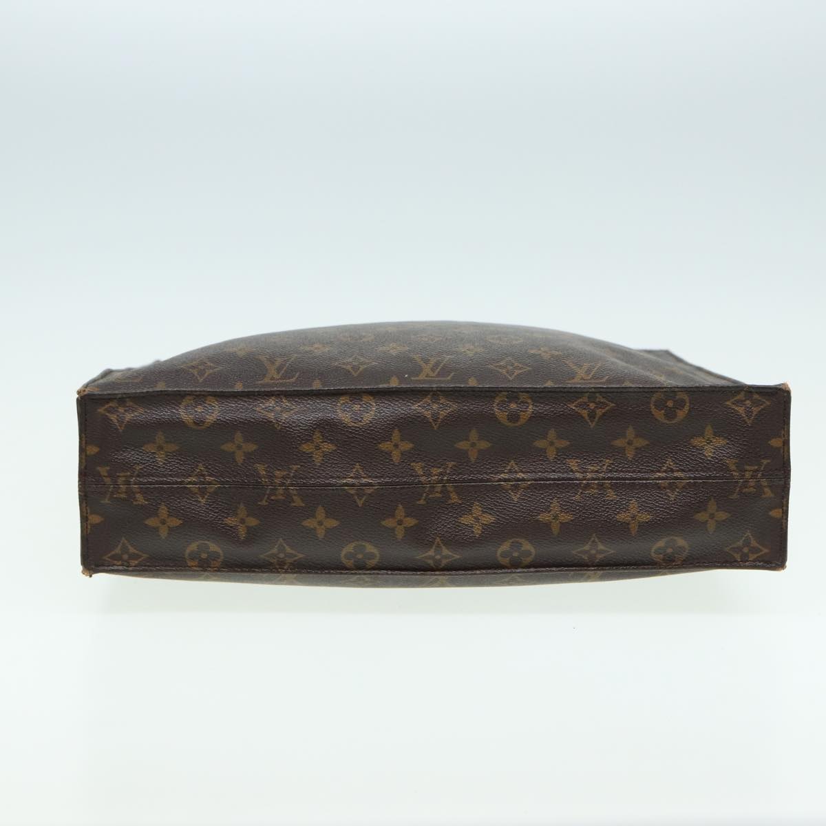 LOUIS VUITTON Monogram Sac Plat Hand Bag M51140 LV 82794