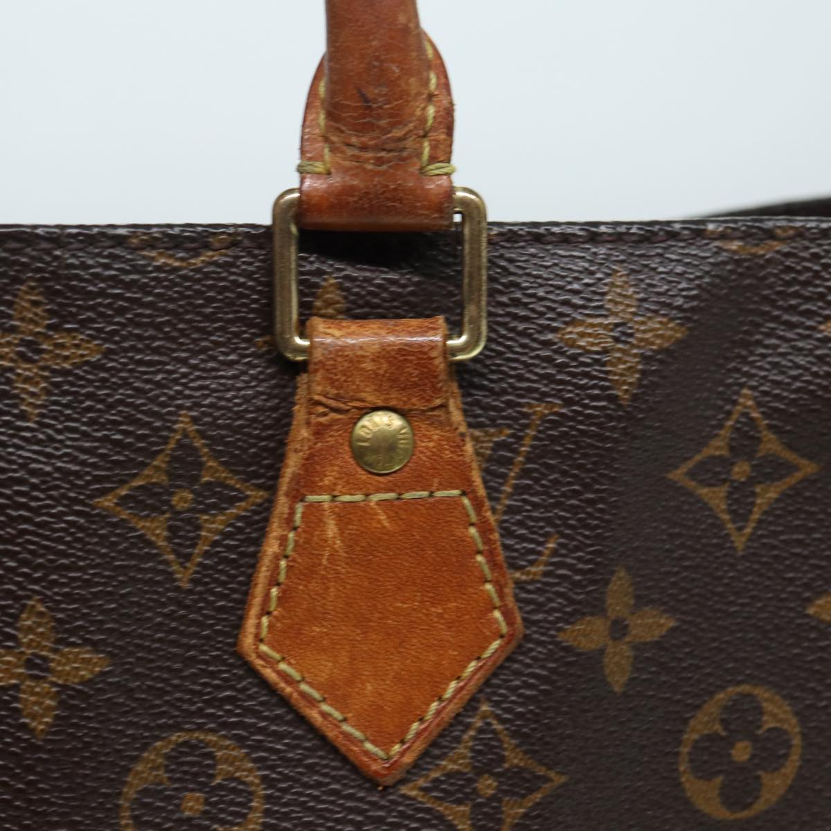 LOUIS VUITTON Monogram Sac Plat Hand Bag M51140 LV 82794