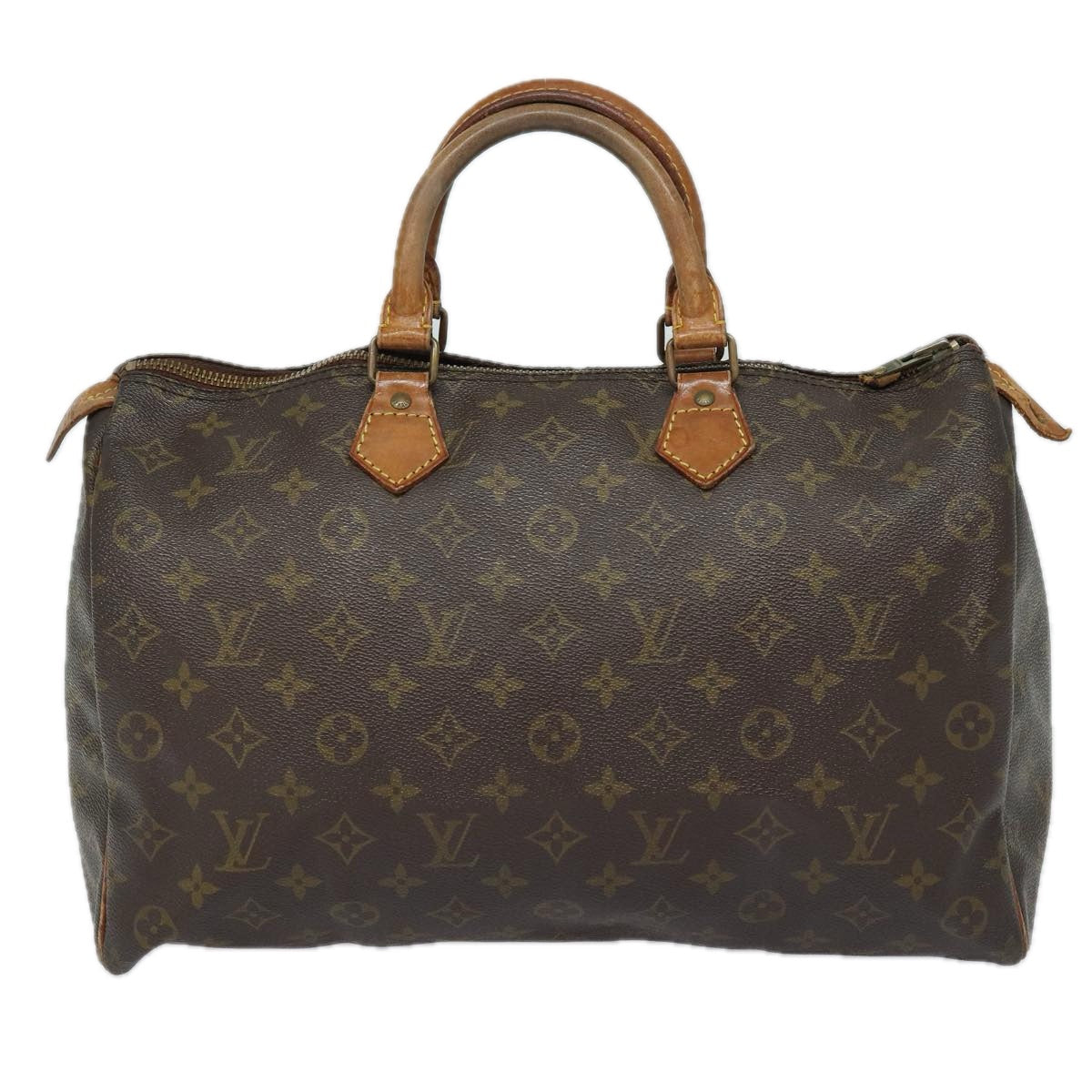 LOUIS VUITTON Monogram Speedy 35 Hand Bag M41524 LV 82798