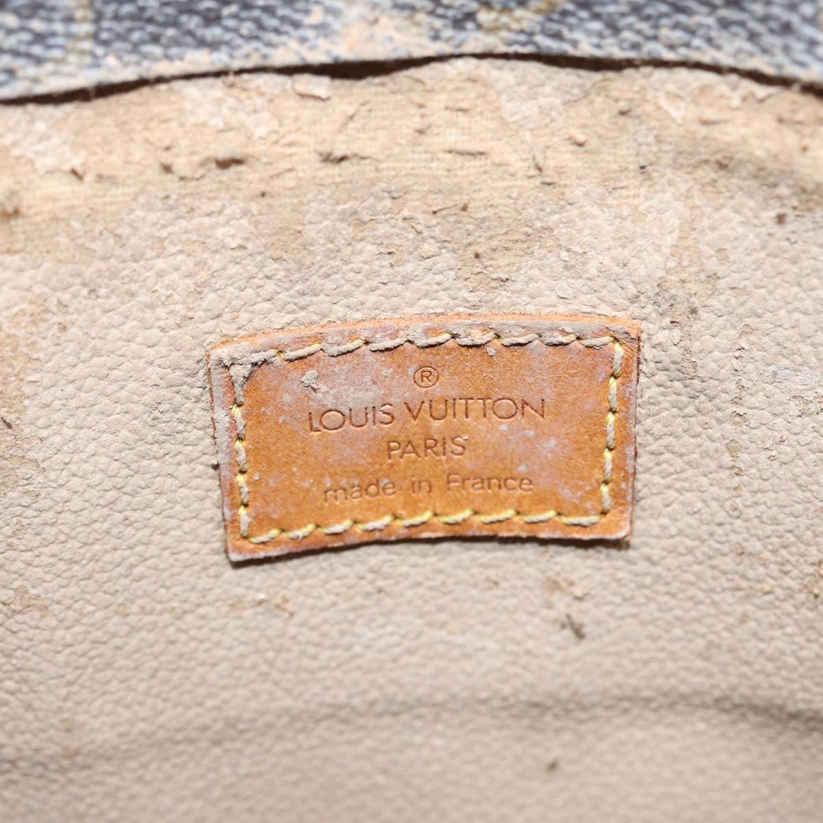 LOUIS VUITTON Monogram Sac Plat Hand Bag M51140 LV 82808