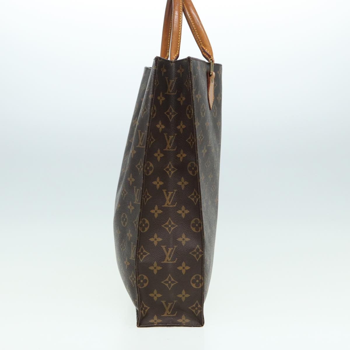 LOUIS VUITTON Monogram Sac Plat Hand Bag M51140 LV 82808