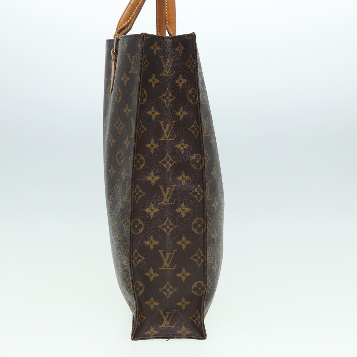LOUIS VUITTON Monogram Sac Plat Hand Bag M51140 LV 82808