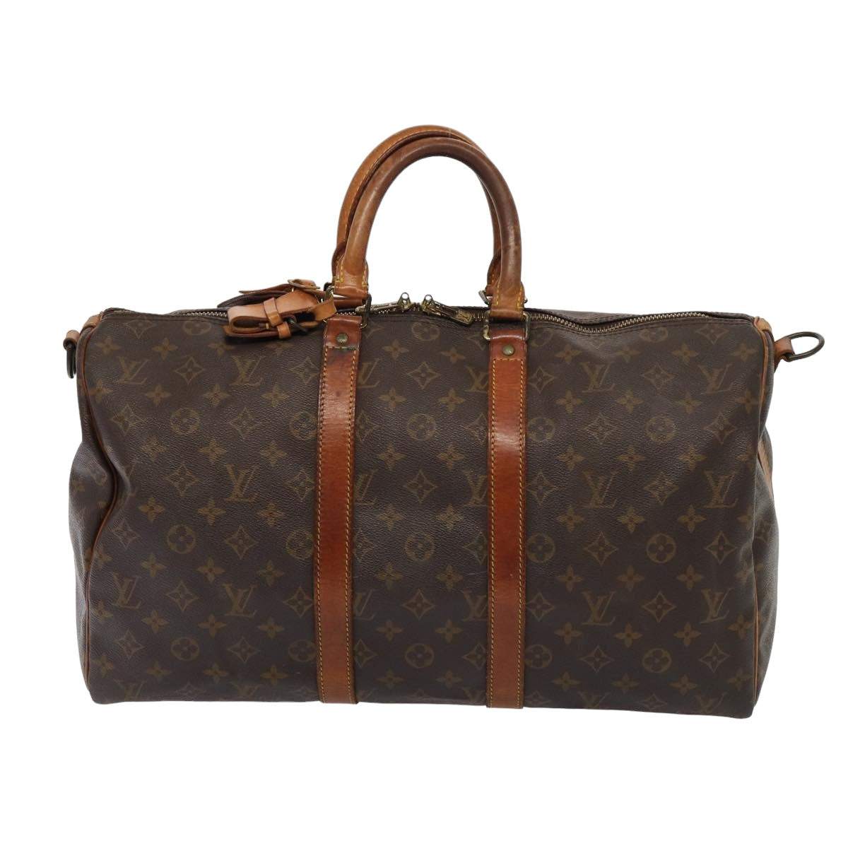 LOUIS VUITTON Monogram Keepall Bandouliere 45 Boston Bag M41418 LV 82812