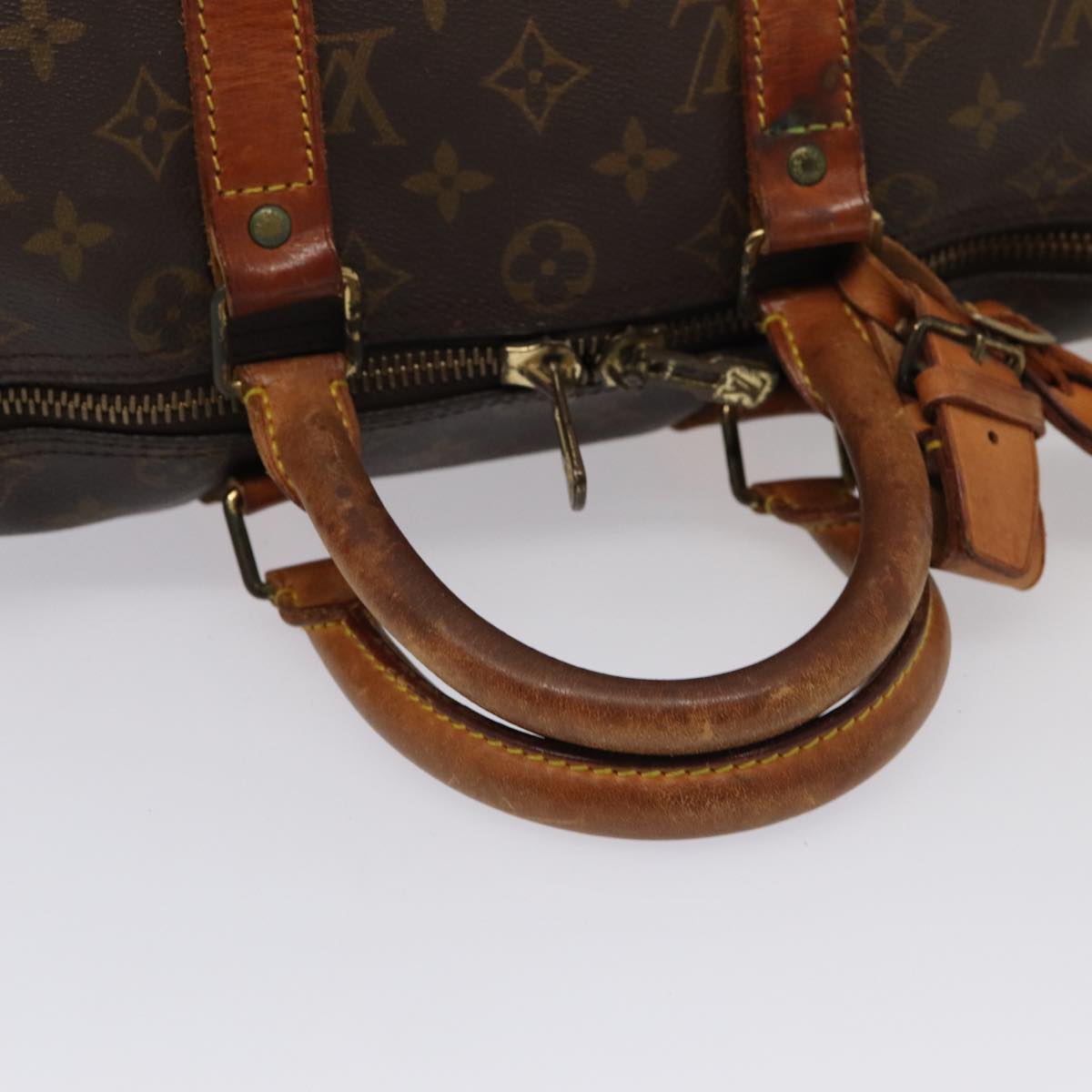 LOUIS VUITTON Monogram Keepall Bandouliere 45 Boston Bag M41418 LV 82812