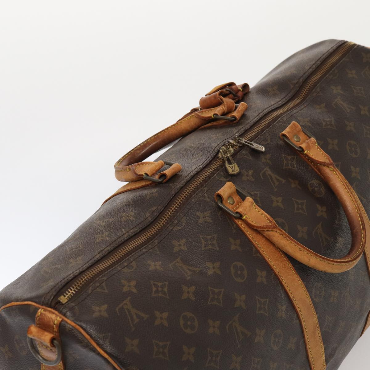 LOUIS VUITTON Monogram Keepall Bandouliere 55 Boston Bag M41414 LV 82815
