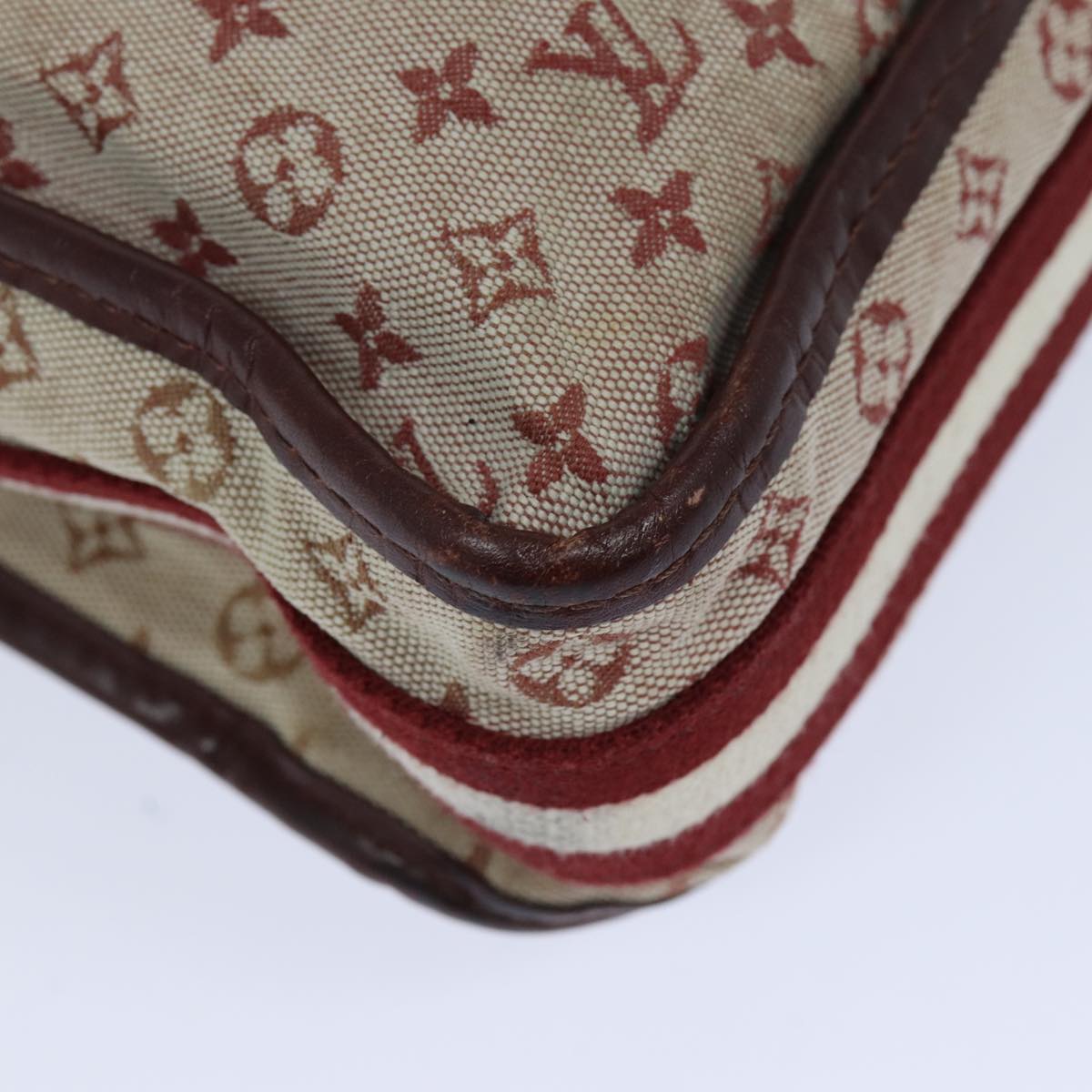 LOUIS VUITTON Monogram Mini Besace Mary Kate Bag Red M92321 LV 82835