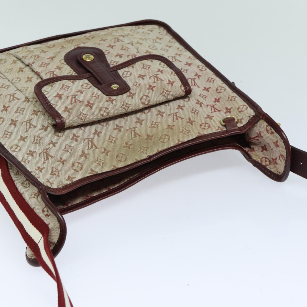 LOUIS VUITTON Monogram Mini Besace Mary Kate Bag Red M92321 LV 82835