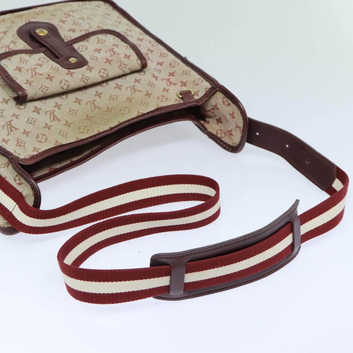 LOUIS VUITTON Monogram Mini Besace Mary Kate Bag Red M92321 LV 82835