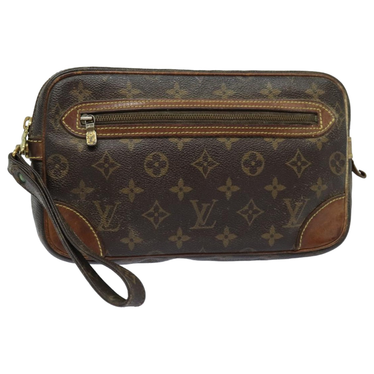 LOUIS VUITTON Monogram Marly Dragonne GM Clutch Bag M51825 LV 82837